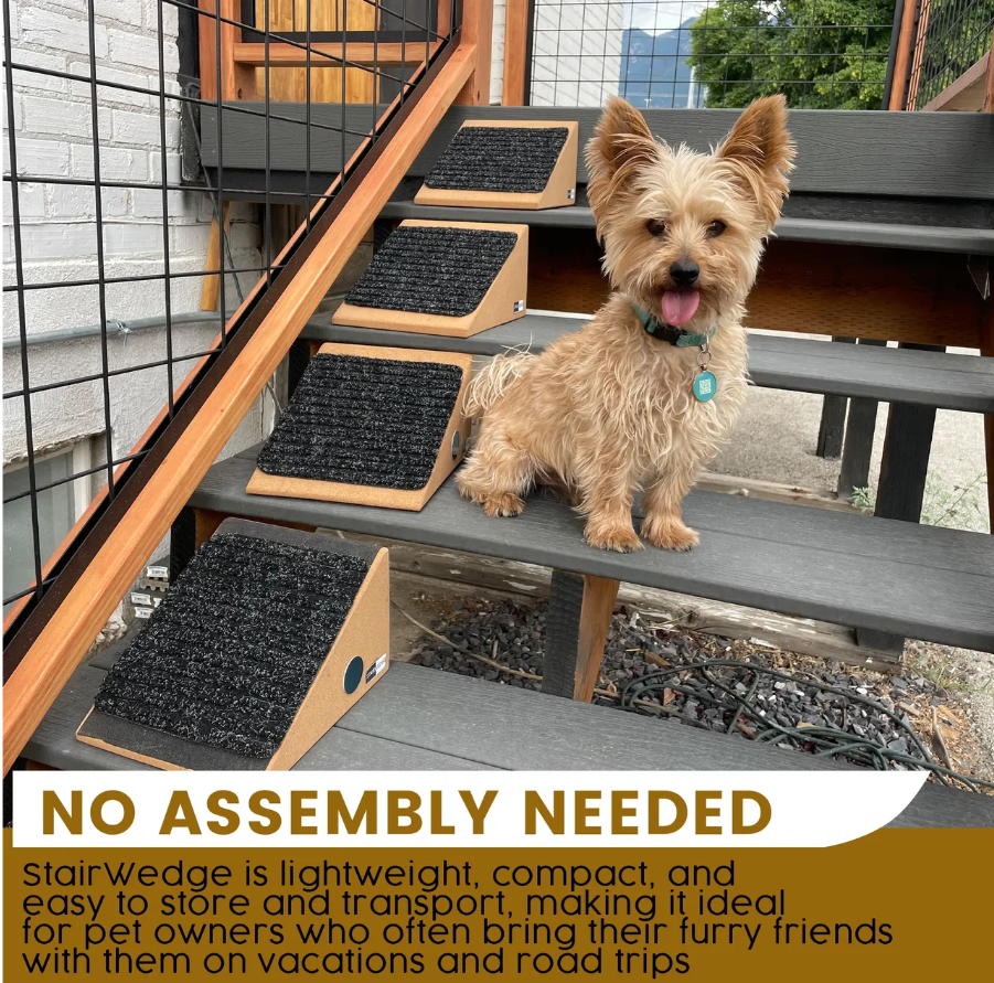 Dog Ramp for Small Dogs - Modular Stair Ramp for Any Staircase